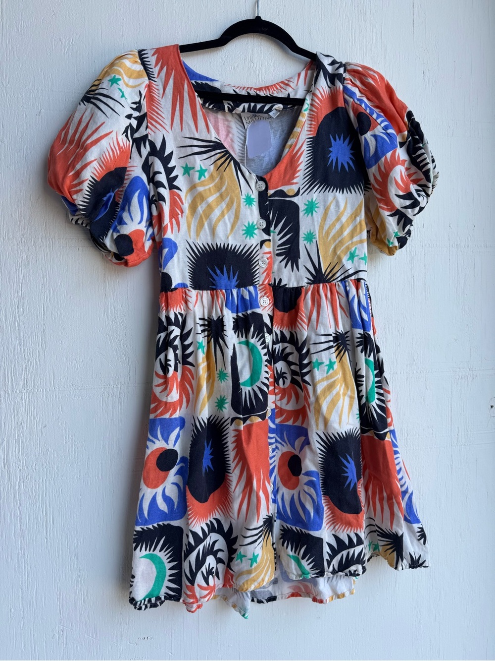 Women’s Multicolor Midi Dress with Graphic Print